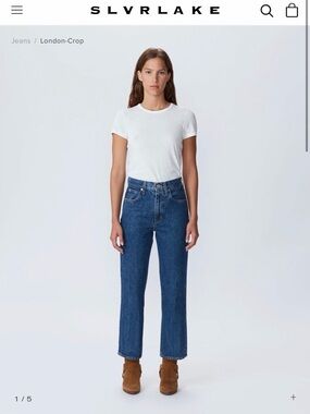 SLVRLAKE London Crop Jeans